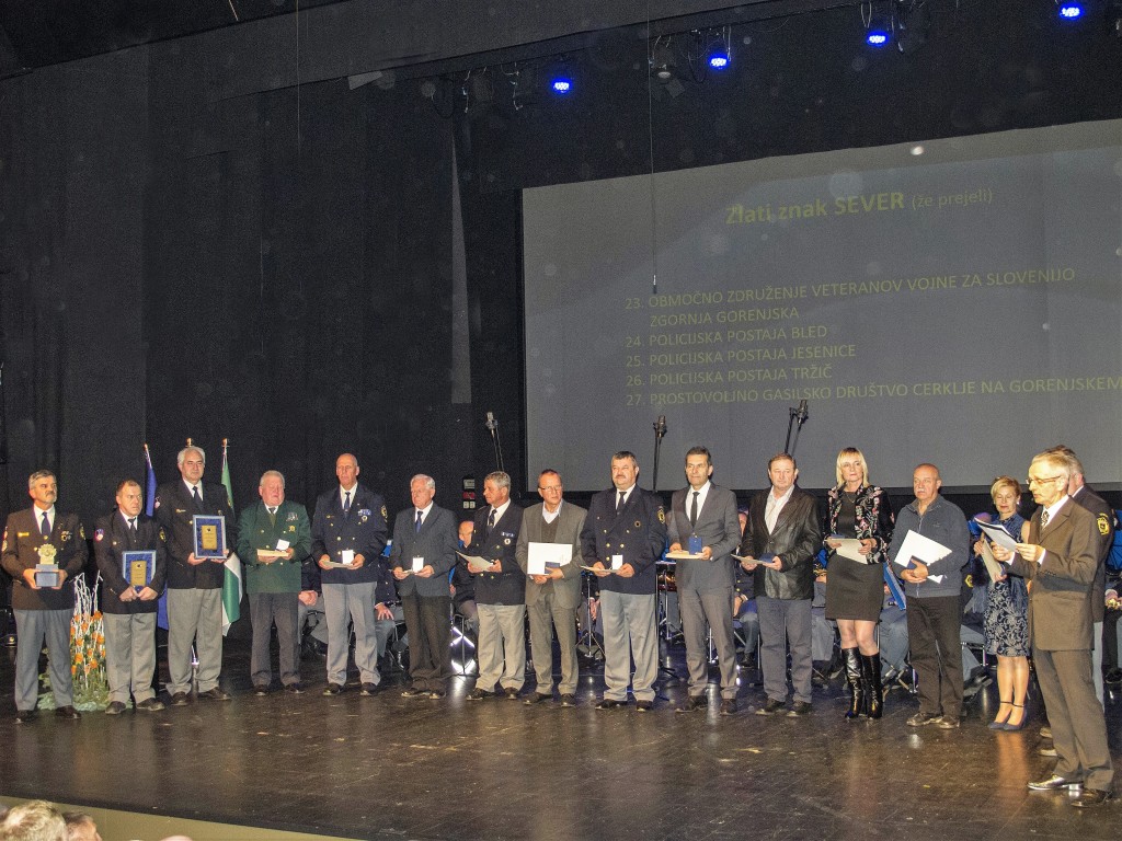 podlitev in prejemniki visokih priznanj Združenja Sever za leto 2017